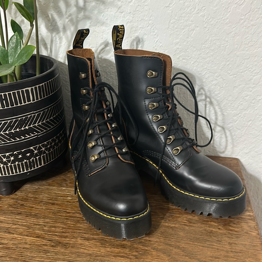 Dr Martens “Leona” women’s combat boots